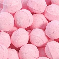 Lot de 10 mini billes de bain fraise